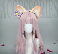 Повязка на голову с ушами животного для взрослых Lina Belle [парик в комплект не входит]