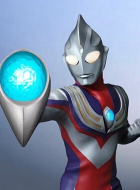 迪迦胸灯计时器能量灯5D可发光发声按键红蓝灯切换抖音同款