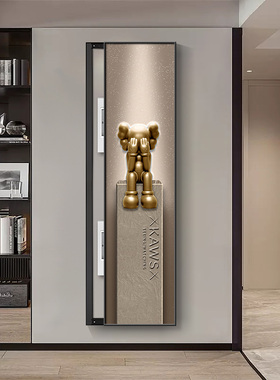 kaws卡通电表箱装饰画楼梯玄关超大尺寸遮挡配电箱开关电闸盒挂画