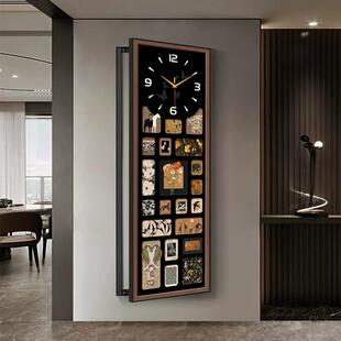 竖版电表箱装饰画带时钟法式中古风大尺寸电闸盒弱配电箱遮挡挂画