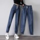 宽松老爹哈伦裤 广州新塘牛仔裤 大码 秋冬加绒萝卜裤 女春秋2025新款