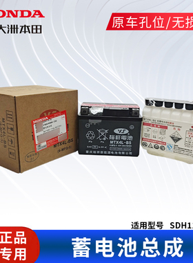 新大洲本田SDH110-16蓄电池总成 31500-KWW -C02原装正品