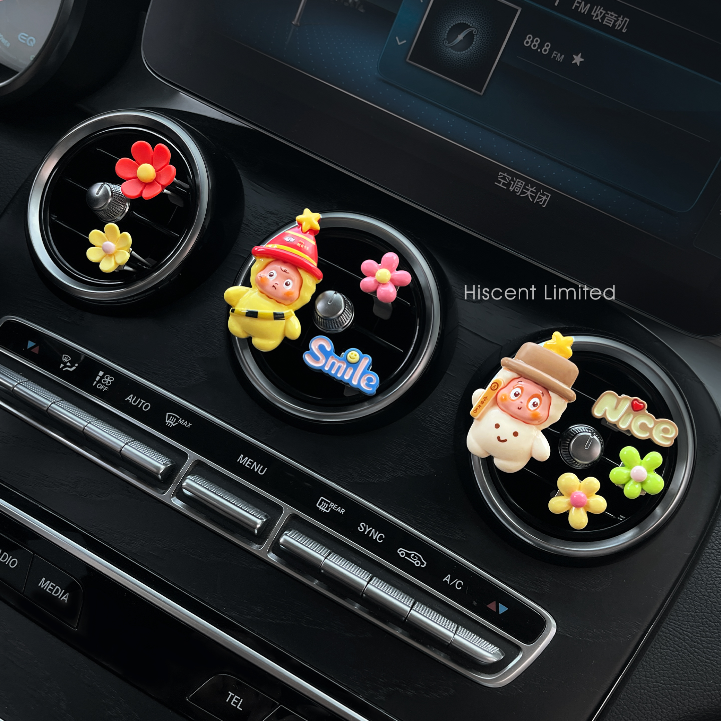 创意可爱卡通车载香薰出风口装饰