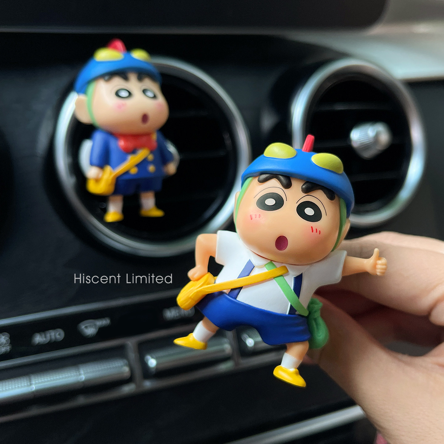 正版蜡笔小新车载香薰出风口装饰