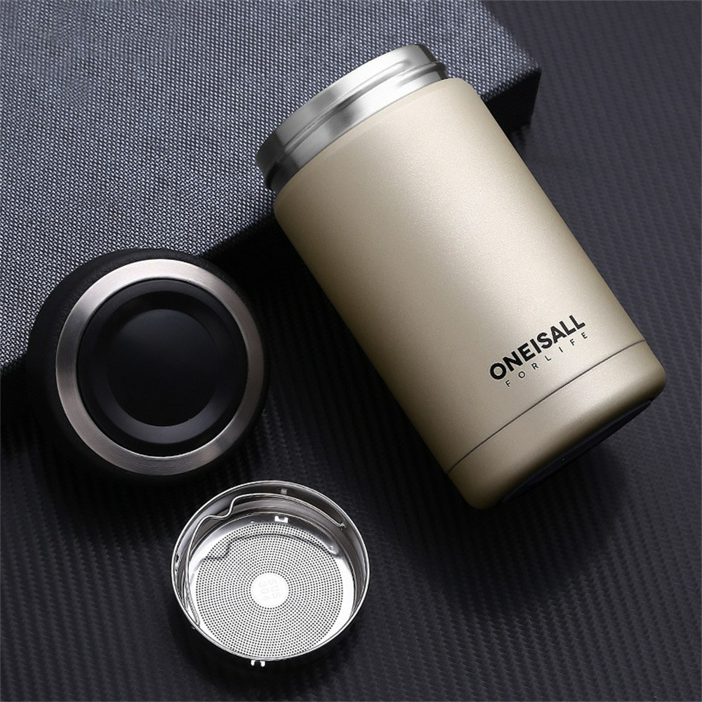 【行业热销】德国304不锈钢矮胖保温杯宽口径大口水杯子男女运动