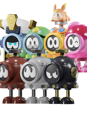 【现货】赛尔号SEER ROBOTS 机器人系列纪念盲盒潮玩手办公仔