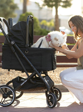 BebeRoad X3二合一宠物推车可分离一体收车轻便折叠猫遛狗中型犬