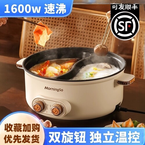 日本进口AVPE鸳鸯锅多功能一体