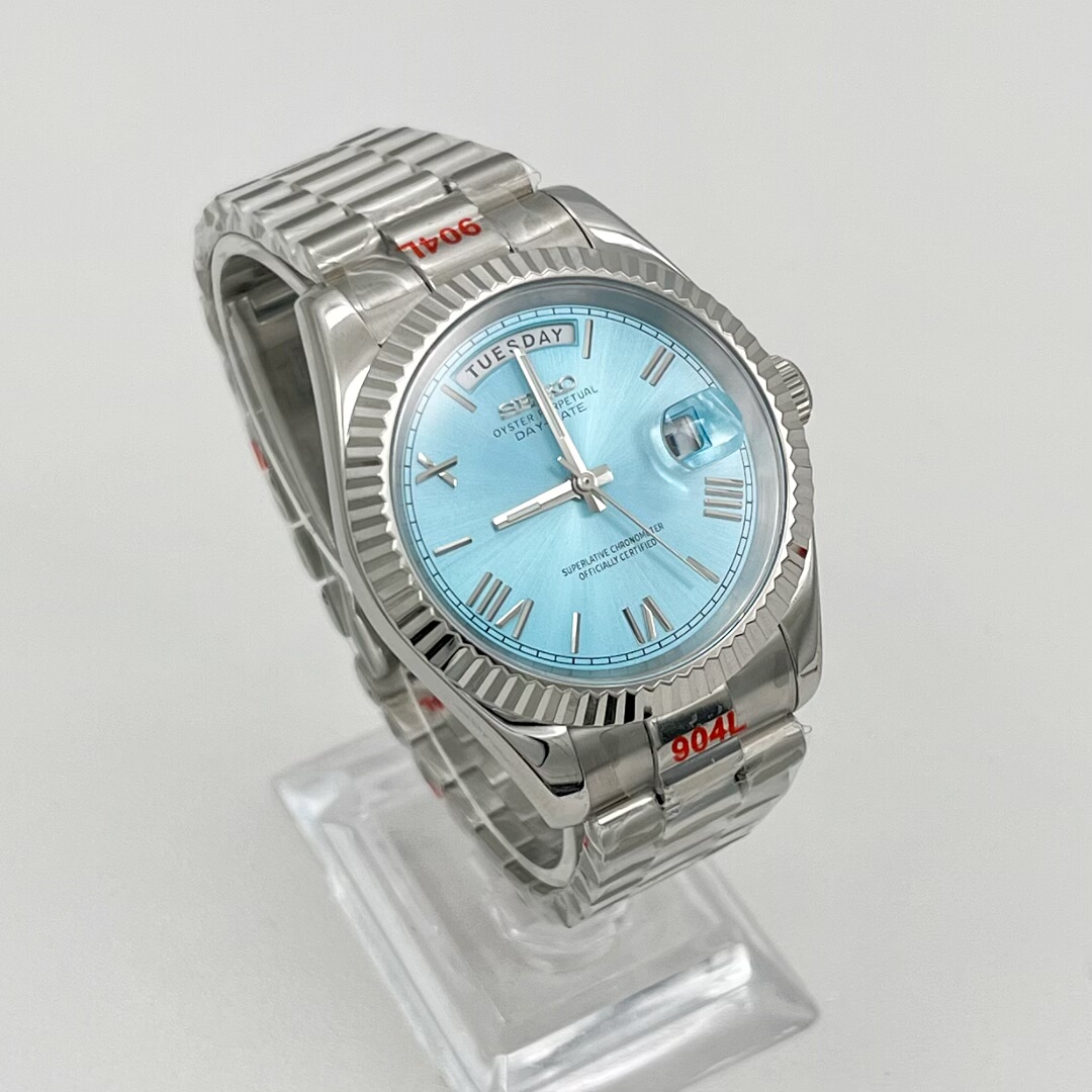 thumbnail for 41mm日志狗牙圈放大镜精钢手表罗马表盘蓝宝玻璃搭配8285机芯手表