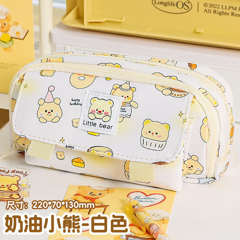 女孩高颜值笔袋通用新款便携手提笔袋高中生超大收纳英伦初中生,文具电教/文化用品/商务用品,笔袋,淘宝优惠券,粉丝福利购,淘宝优惠卷