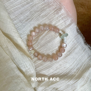 NORTHACC新中式原创天然简约太阳石气质冷淡风手串小众法式复古感