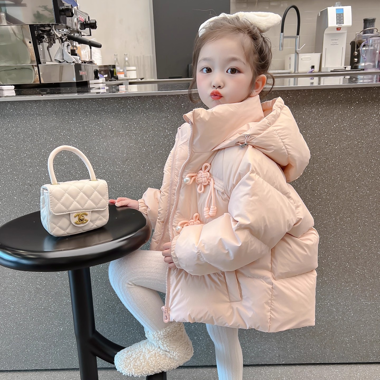 女童羽绒服冬季2025新款儿童白鸭绒外套宝宝冬装棉服保暖洋气衣服