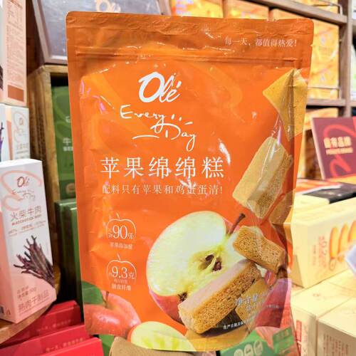 ole超市苹果绵绵糕200g