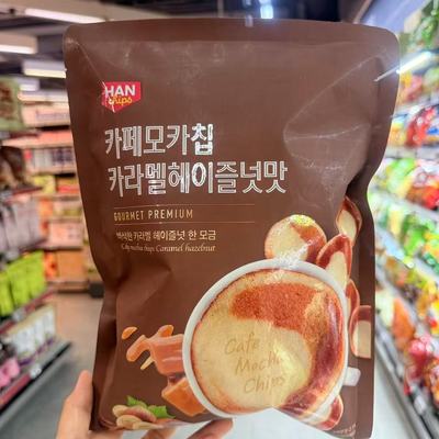 ole超市Traders Deal焦糖榛子味咖啡脆片韩国零食休闲点心85g
