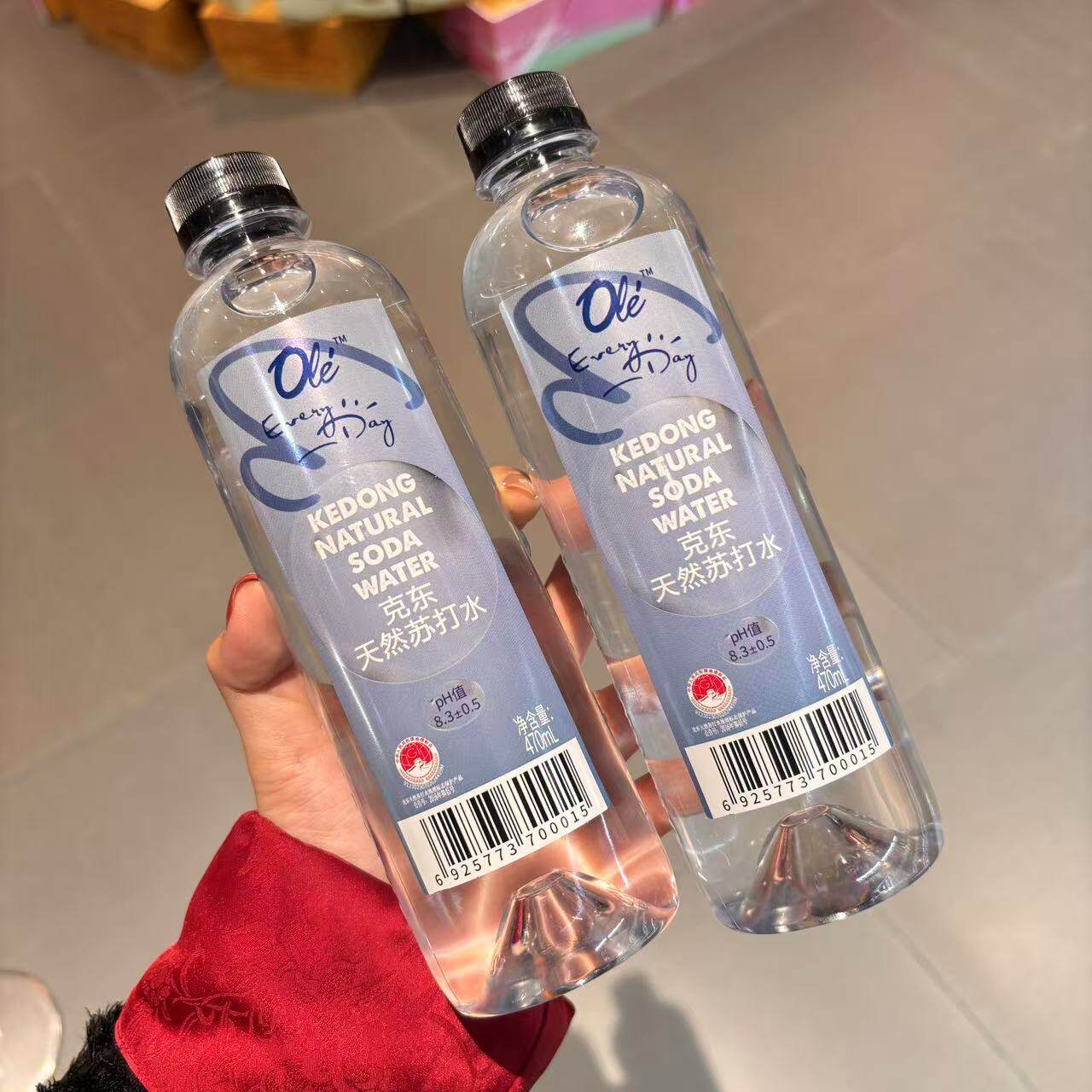 ole超市克东天然苏打水470ml