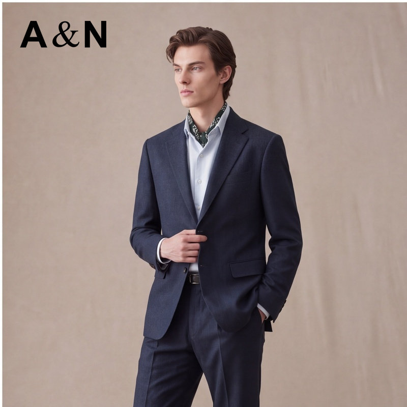 【轻奢质感】AntonNeal 商务西服男士秋冬三件套正装成套西装男装