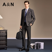 2件套高支精纺羊毛 AntonNeal斜纹修身 西装 套西男正装 西服礼服