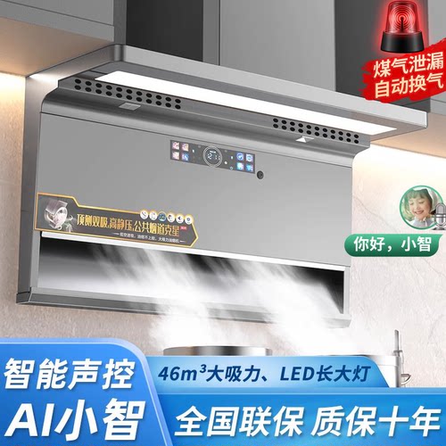 送货上门】超薄频AI双吸油烟机