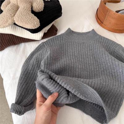 男童半高领毛衣秋冬季加厚保暖