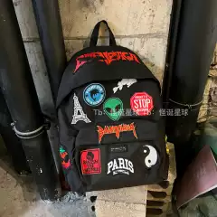 School Bag for Boys, Junior High School Students, American High Street Style, Graphic Backpack, Men's Style, High School Students, Middle School Students, Ins Niche Backpack
