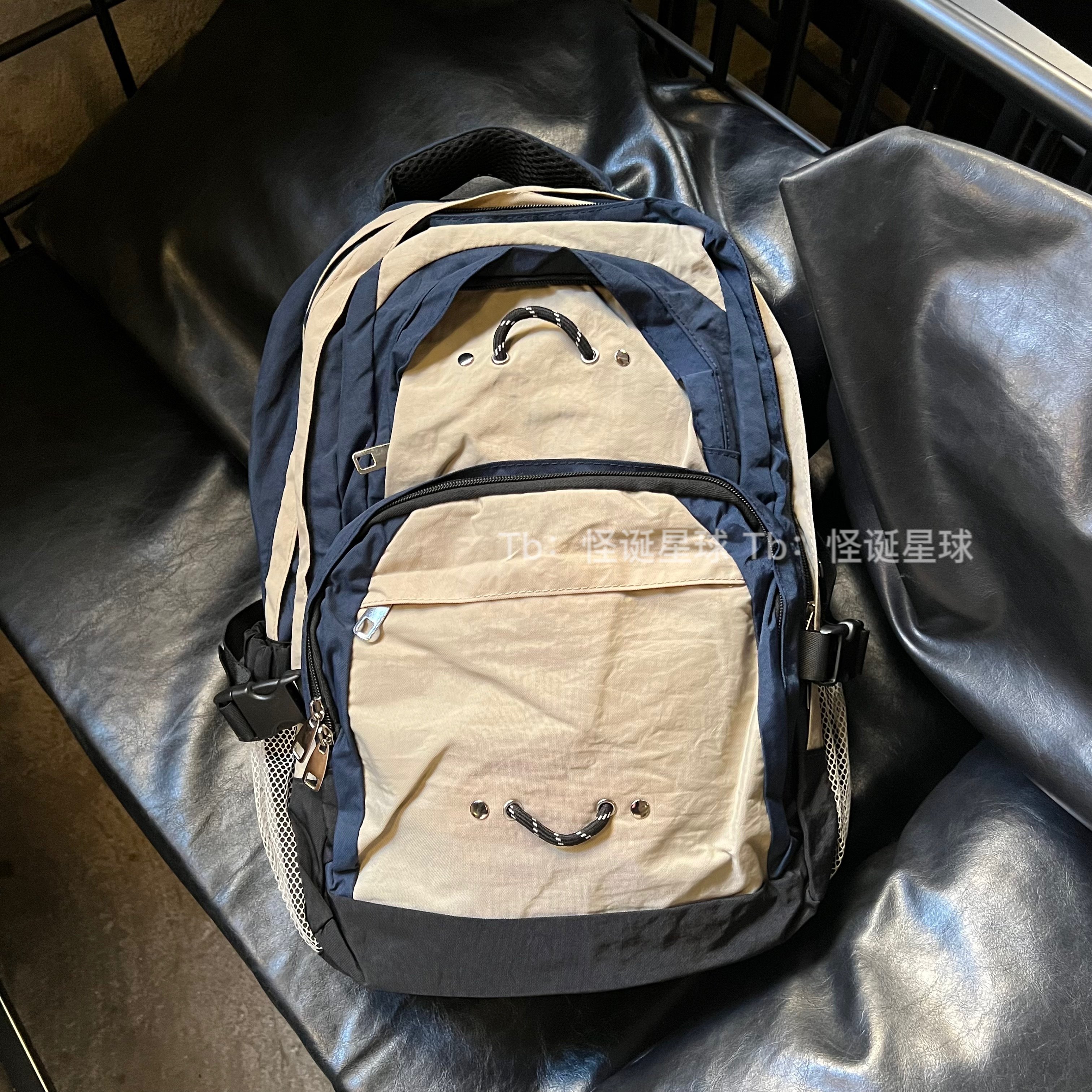 2025新款时尚双肩包小众设计感机能旅行背包男多层通勤电脑书包