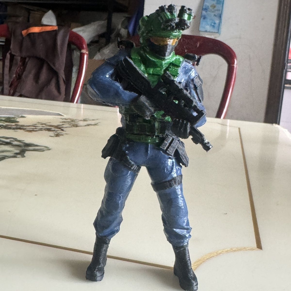 三角洲行动周边威龙手办