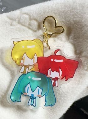 重音tetoTeto重音初音miku周边可爱钥匙扣书包亚克力彩窗挂件动漫