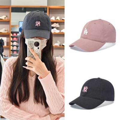 MLB 运动休闲 Logo刺绣 软顶棒球帽 3ACP7701N