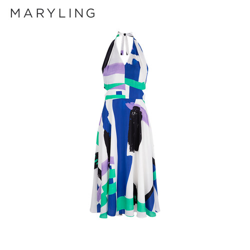 MARYLINGV领挂脖连衣裙