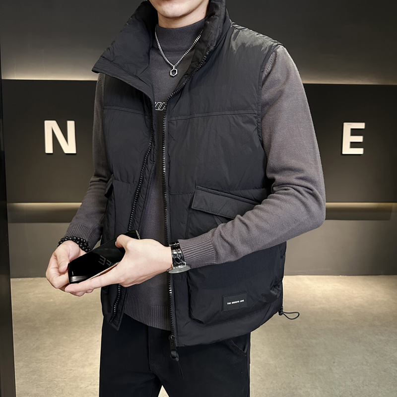 羽绒服马甲男冬季加厚青少年外穿