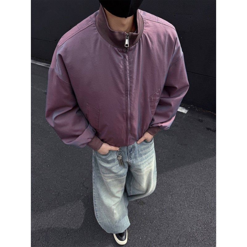 cleanfit美式飞行服男女宽松休闲运动痞帅高街青少年外套情侣夹克