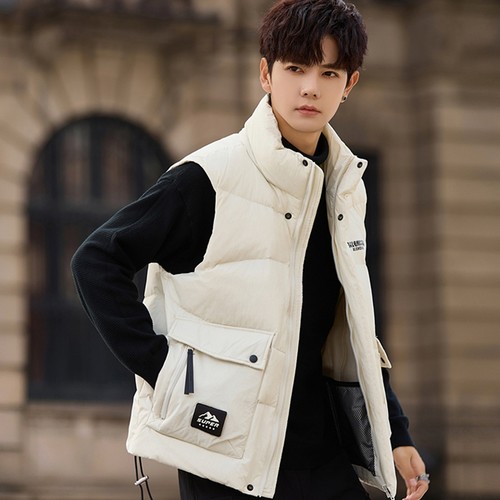 美式复古羽绒服外套高端羽绒马甲
