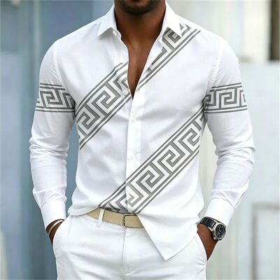 拼色翻领长袖T恤衫 Color blocked collared short sleeved shirt