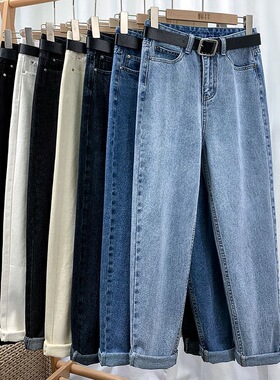 Slim High Waist Loose Cropped Harun Pants显瘦高腰宽松哈伦裤