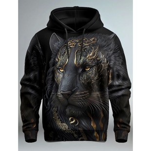 Printed pullover comfortable hoodie for men 印花套头舒适卫衣