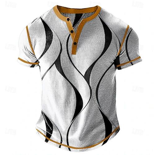 圆领撞色印花短袖Round neck contrasting short sleeved T-shirt