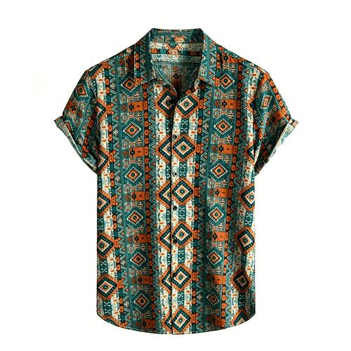 翻领卷边短袖T恤Flip collar rolled edge short sleeved T-shirt