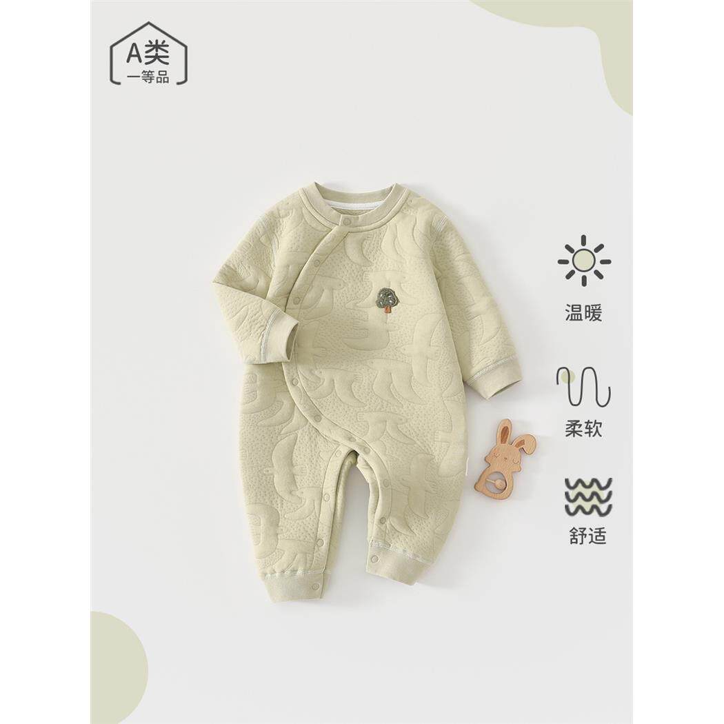婴儿连体衣秋冬季空气层
