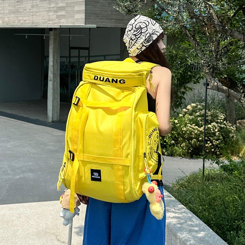 户外运动旅行包女个性休闲双肩包潮牌工装滑雪包骑行电脑包男书包