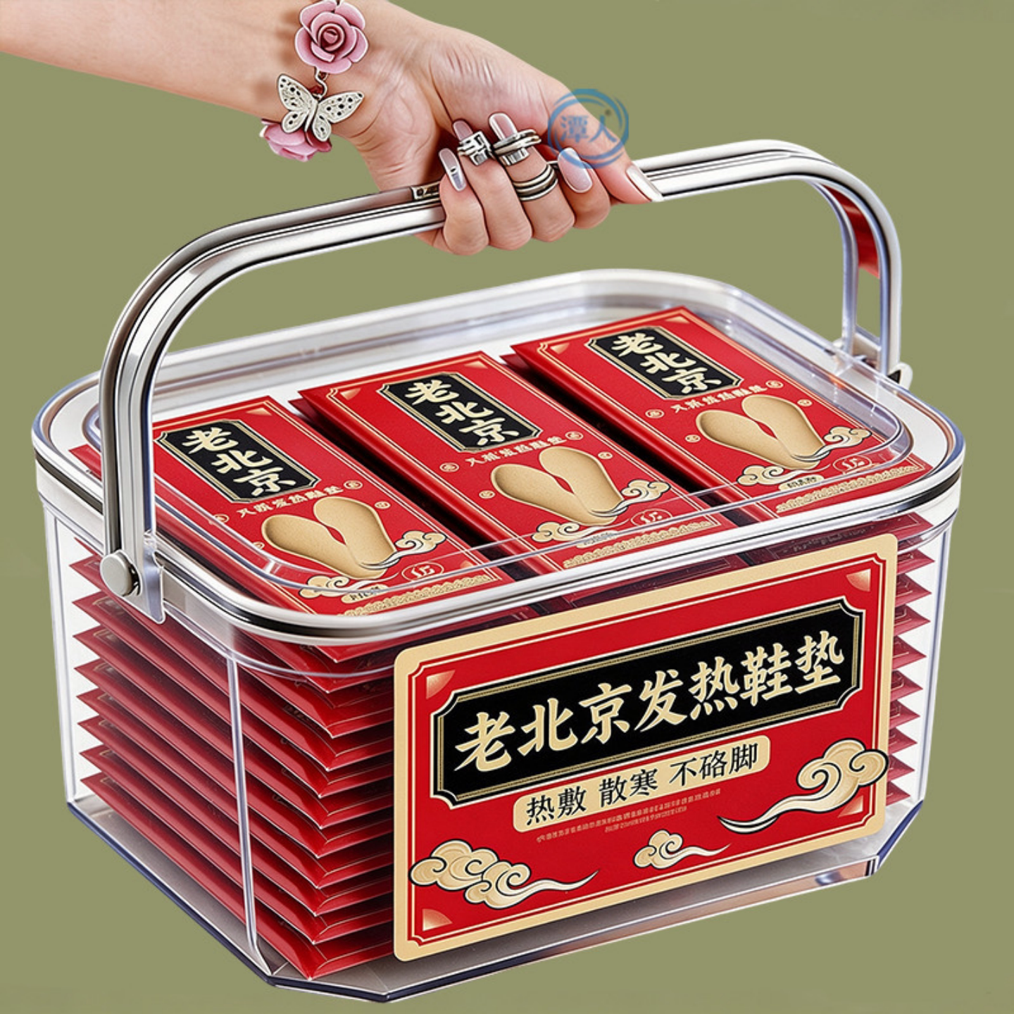 暖足鞋垫女暖足贴自发热脚底艾草加热垫暖脚宝宝贴男士冬季免充电