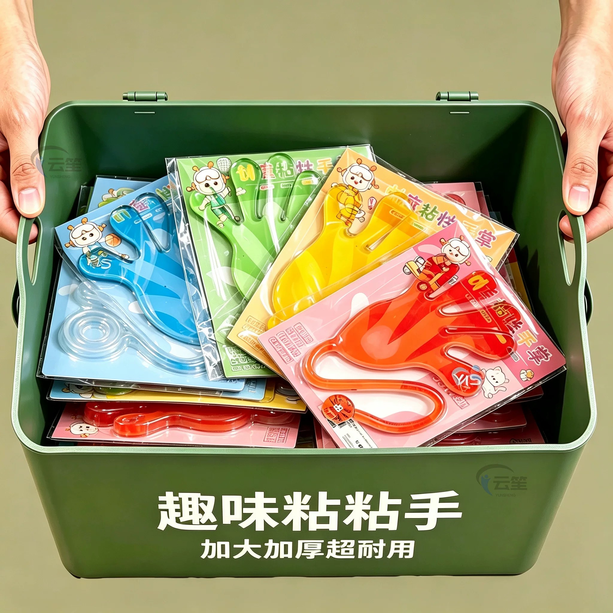 粘手掌儿童玩具伸缩粘性手掌粘粘锤爬墙发泄手掌创意整蛊弹性小手