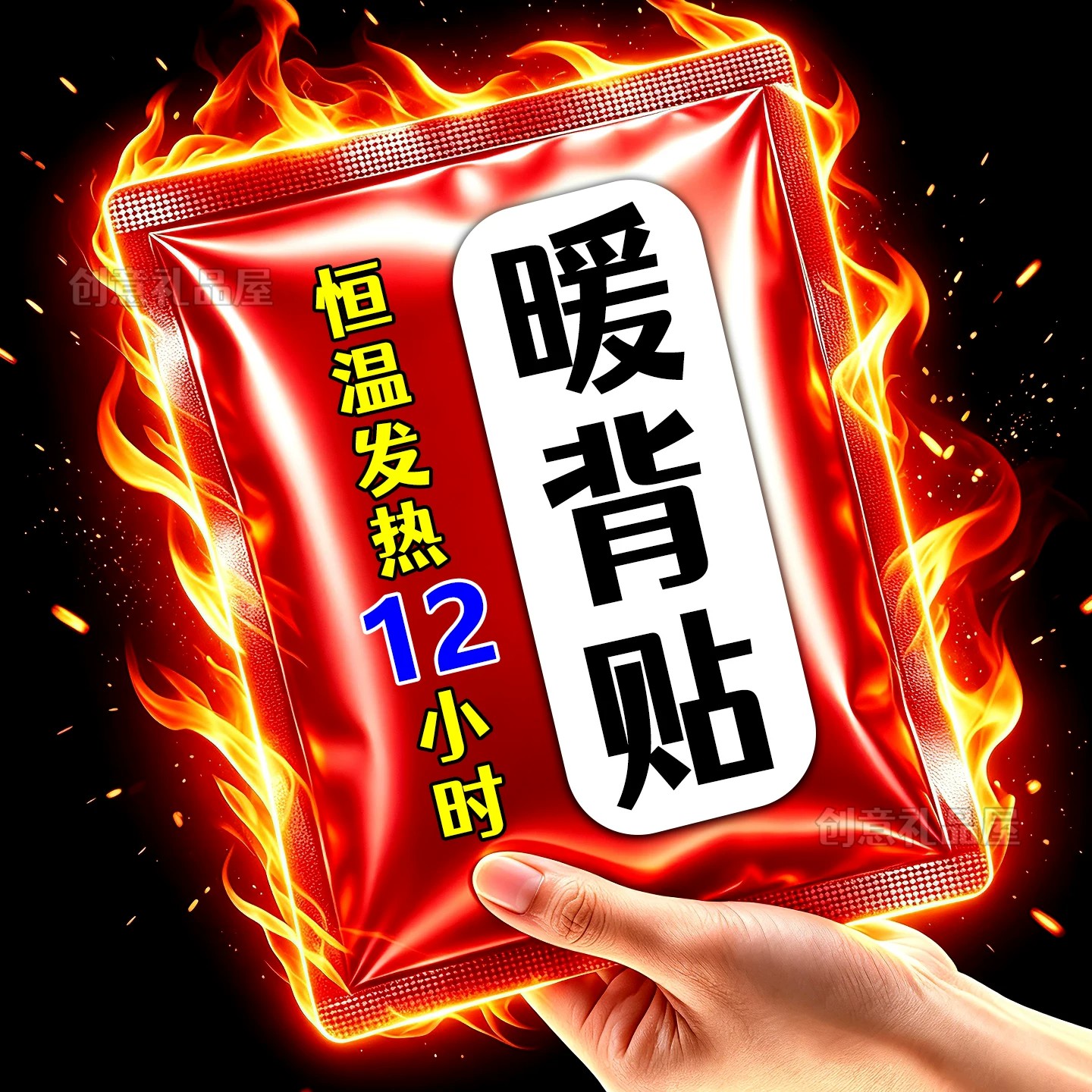 腰腹贴后背款热敷保暖贴持续发热缓解腰酸背痛透气舒适暖贴