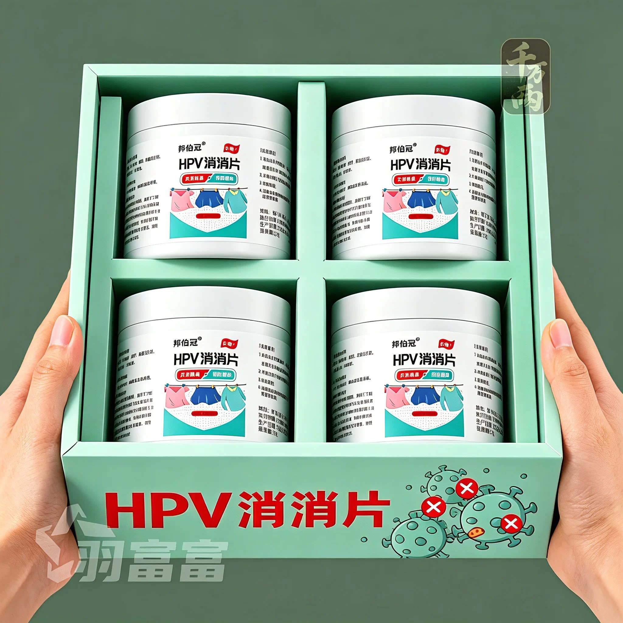 【强力灭活】HPV消杀片贴身衣物消毒片厕所预防HPV除菌防病消毒片