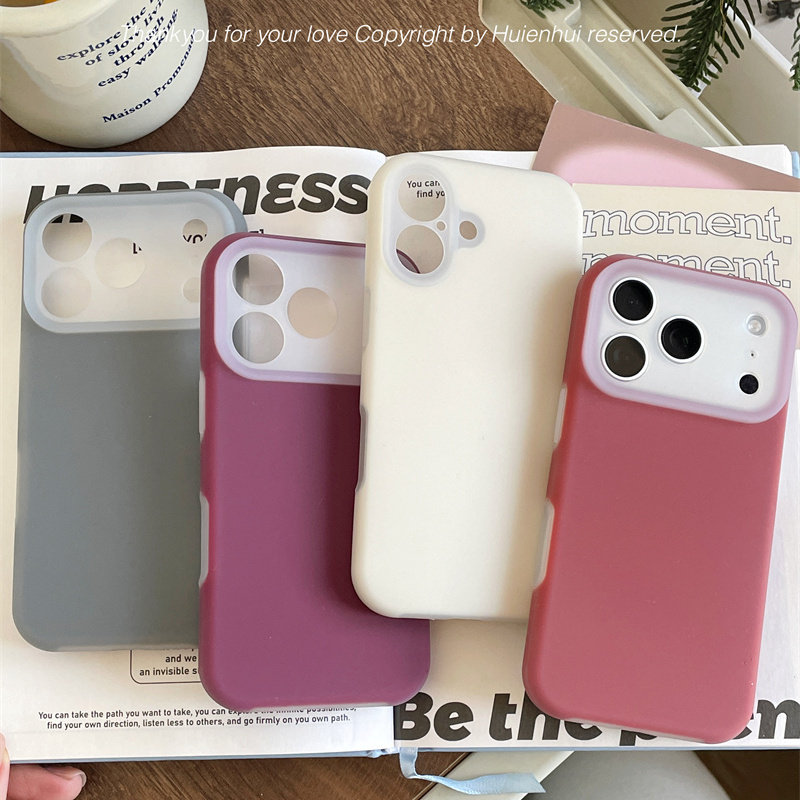 惠恩惠果冻液态适用苹果18Promax手机壳iPhone17全包相机按键16简约15高级感新款14防摔纯色13保护套男女生图片