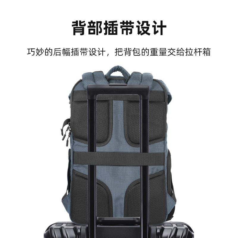 Prowell单反相机包双肩大容量侧开快取专业多功能户外防水旅游休