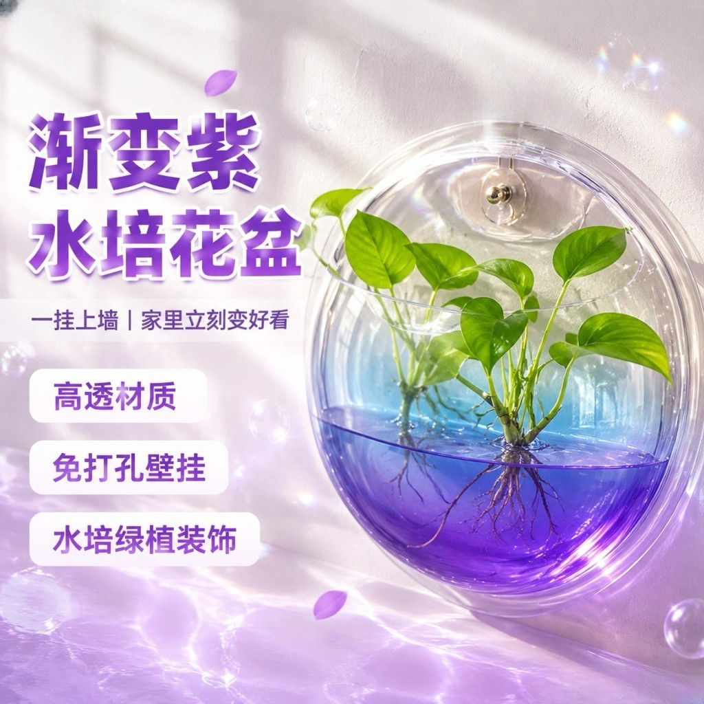 新款防爆高透PC壁挂式鱼缸