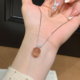 气质百搭天然白水晶项链女配饰单钻吊坠项链轻奢小众锁骨链首饰品
