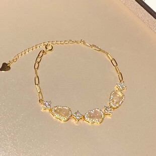 古风仙宴仿白玉髓葫芦手链轻奢小众精致手串珠手链女款手绳手饰品