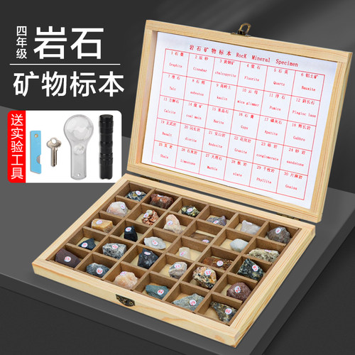 小学四年级下册岩石标本矿物标本
