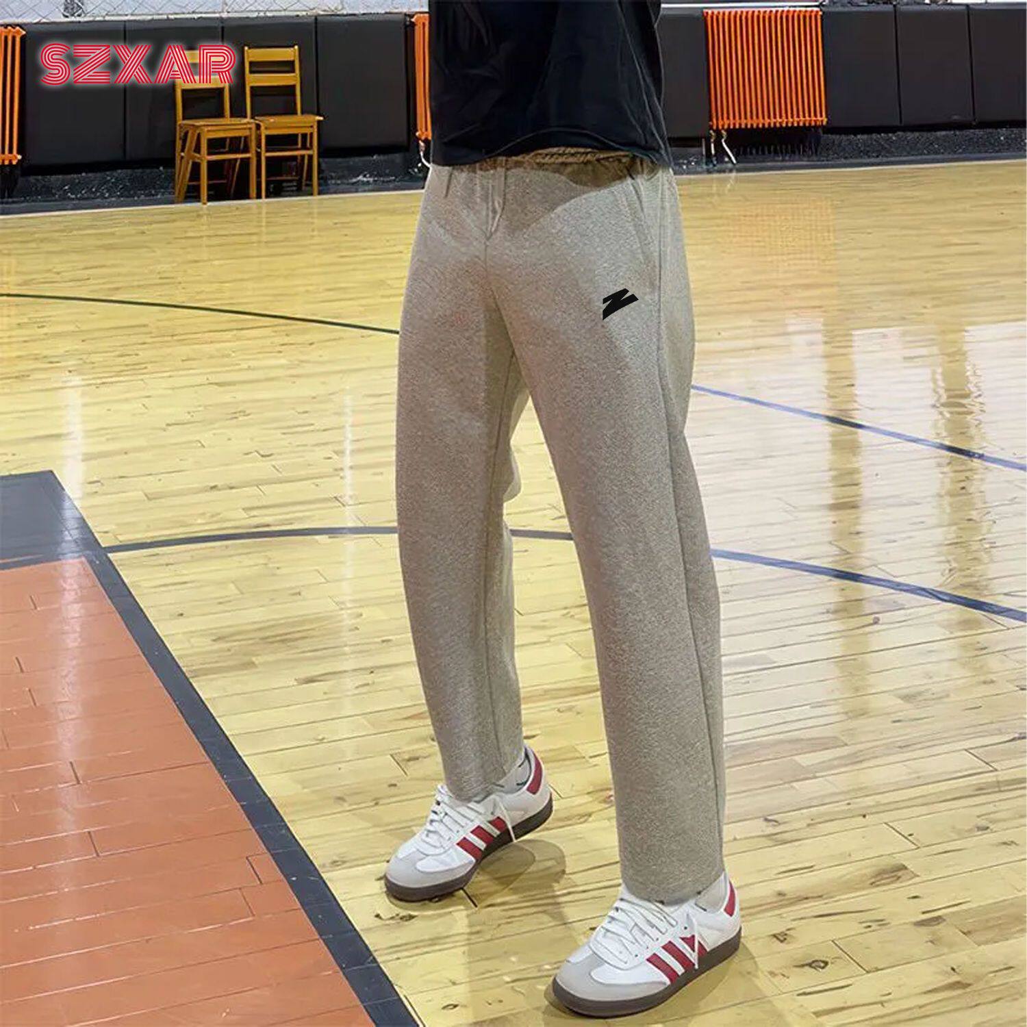 美式卫裤孟博龙同款篮球运动韩版学生夏季九分裤直筒裤宽松休闲裤